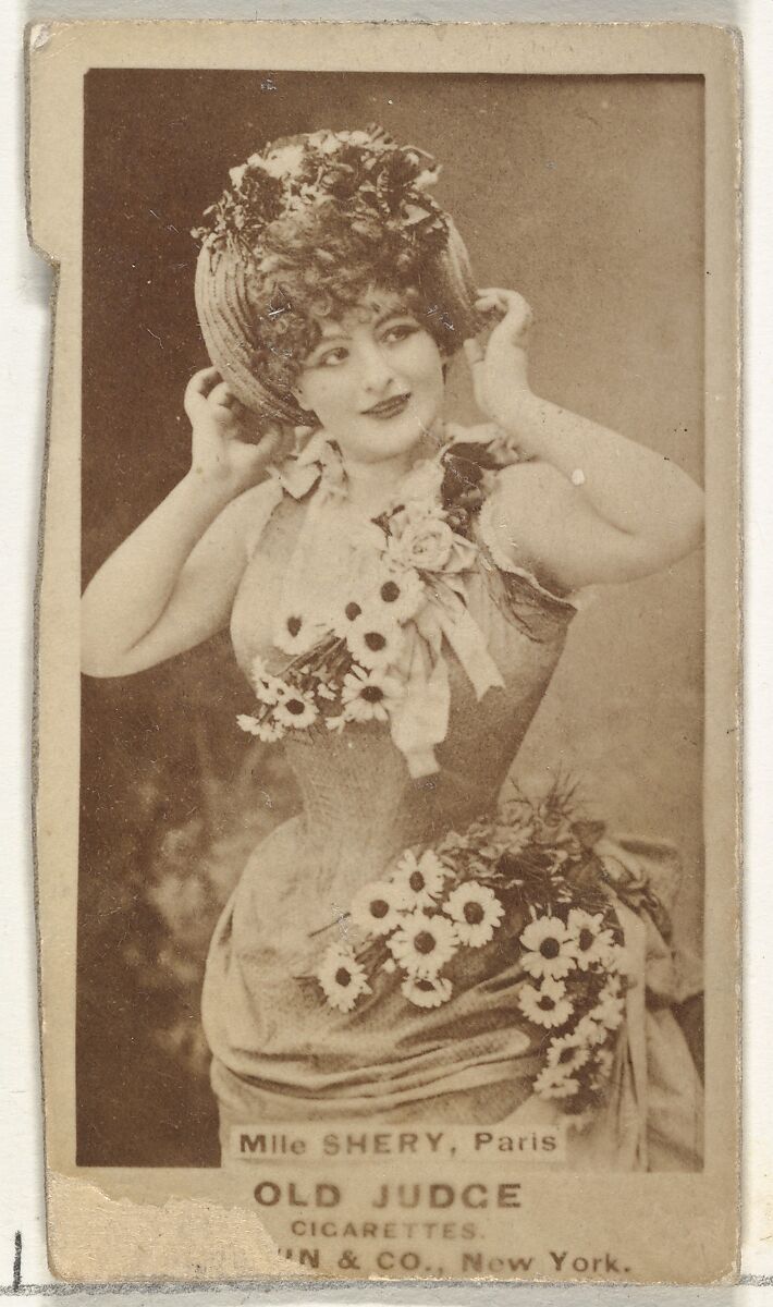 Mlle. Shery, Paris, from the Actors and Actresses series (N171) for Old Judge Cigarettes, Issued by Goodwin &amp; Company, Albumen photograph 