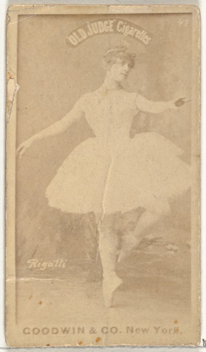 Rigatti, from the Actors and Actresses series (N171) for Old Judge Cigarettes, Issued by Goodwin &amp; Company, Albumen photograph 