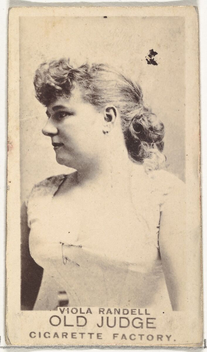 Viola Randell, from the Actors and Actresses series (N171) for Old Judge Cigarettes, Issued by Goodwin &amp; Company, Albumen photograph 