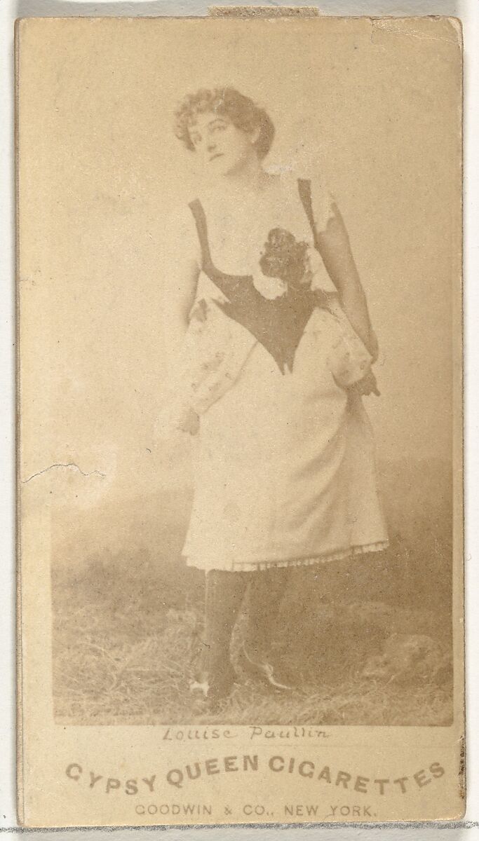 Louise Paullin, from the Actors and Actresses series (N171) for Old Judge Cigarettes, Issued by Goodwin &amp; Company, Albumen photograph 