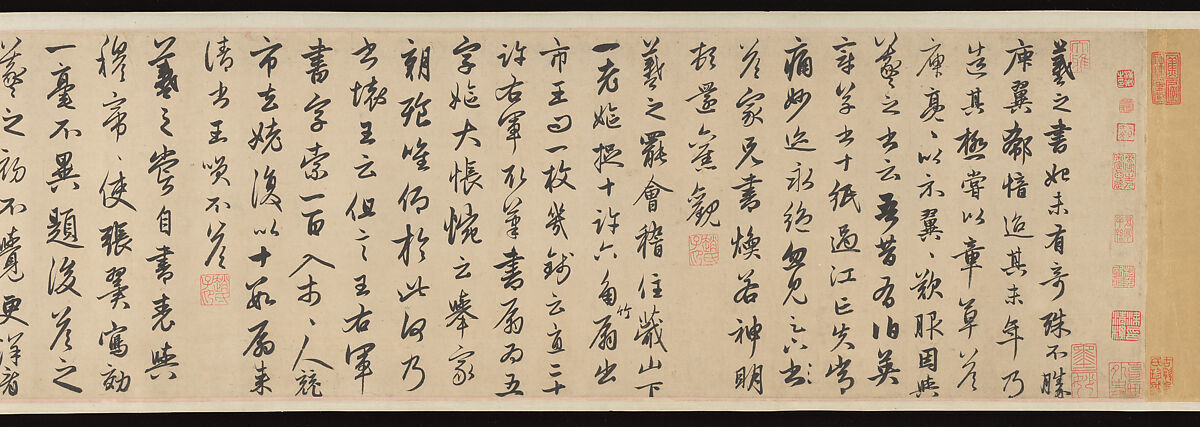 Four anecdotes from the life of Wang Xizhi, Zhao Mengfu (Chinese, 1254–1322), Handscroll; ink on paper, China