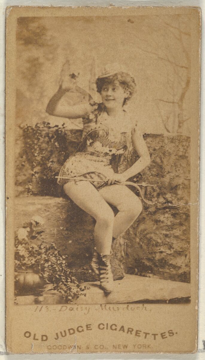 Daisy Murdoch, from the Actors and Actresses series (N171) for Old Judge Cigarettes, Issued by Goodwin &amp; Company, Albumen photograph 