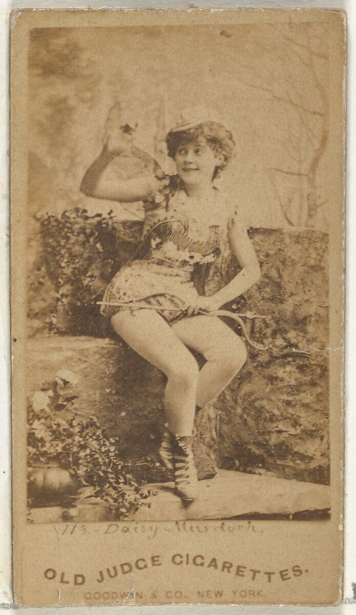 Daisy Murdoch, from the Actors and Actresses series (N171) for Old Judge Cigarettes, Issued by Goodwin &amp; Company, Albumen photograph