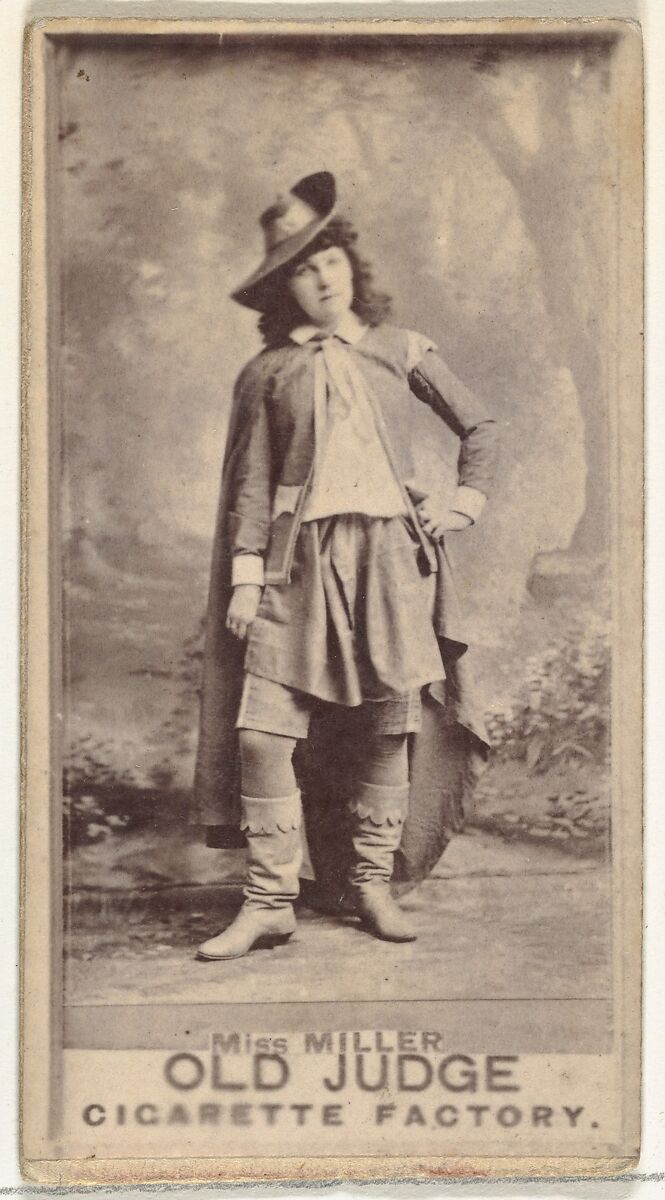 Miss Miller, from the Actors and Actresses series (N171) for Old Judge Cigarettes, Issued by Goodwin &amp; Company, Albumen photograph 