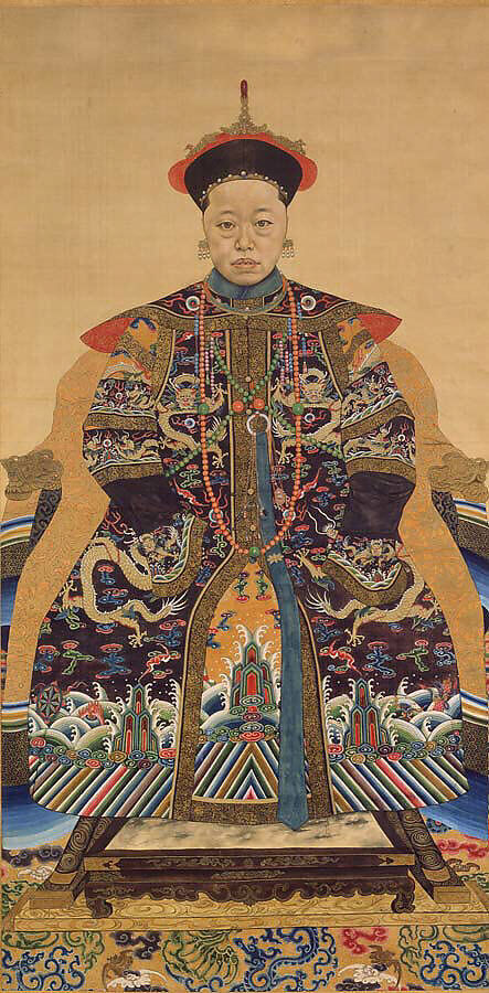 Imperial Portrait, Hanging scroll; ink and color on silk, China 