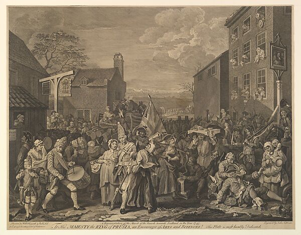 The March to Finchley (A Representation of the March of the Guards towards Scotland in the Year 1745)