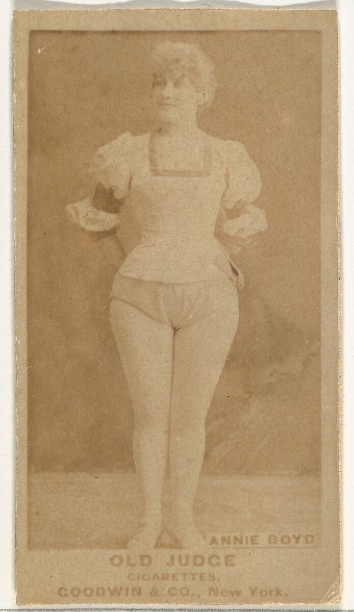 Annie Boyd, from the Actors and Actresses series (N171) for Old Judge Cigarettes, Issued by Goodwin &amp; Company, Albumen photograph 