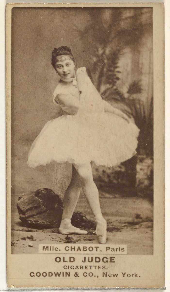 Mlle. Chabot, Paris, from the Actors and Actresses series (N171) for Old Judge Cigarettes, Issued by Goodwin &amp; Company, Albumen photograph 