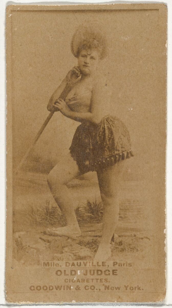 Mlle. Dauville, Paris, from the Actors and Actresses series (N171) for Old Judge Cigarettes, Issued by Goodwin &amp; Company, Albumen photograph 