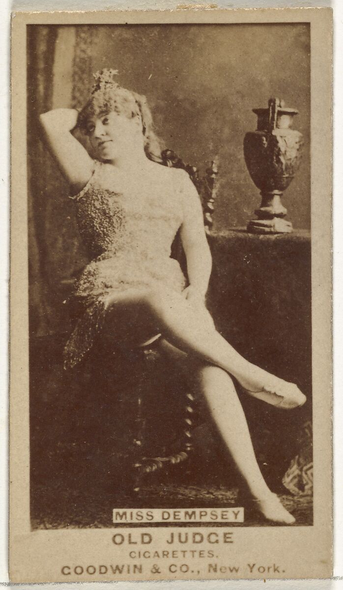 Miss Dempsey, from the Actors and Actresses series (N171) for Old Judge Cigarettes, Issued by Goodwin &amp; Company, Albumen photograph 