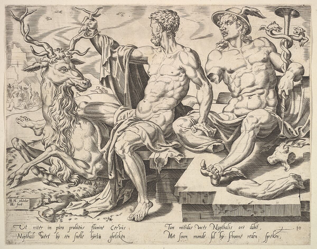 Naphtali, from "The Twelve Patriarchs", After Maarten van Heemskerck (Netherlandish, Heemskerck 1498–1574 Haarlem), Etching; second state