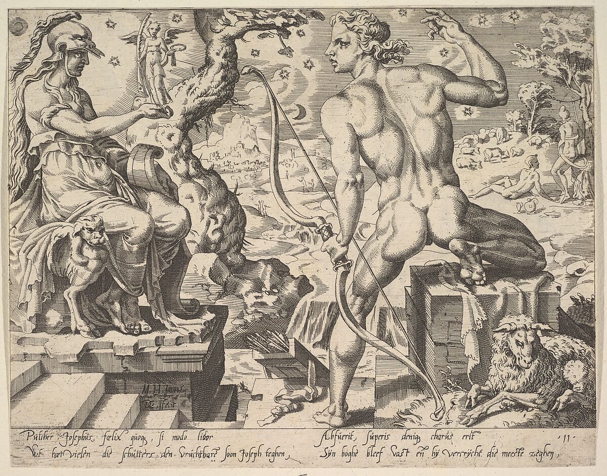 Joseph, from "The Twelve Patriarchs", After Maarten van Heemskerck (Netherlandish, Heemskerck 1498–1574 Haarlem), Etching; second state 
