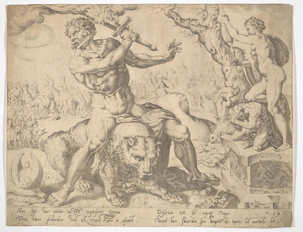 Levi, from "The Twelve Patriarchs", After Maarten van Heemskerck (Netherlandish, Heemskerck 1498–1574 Haarlem), Etching; second state