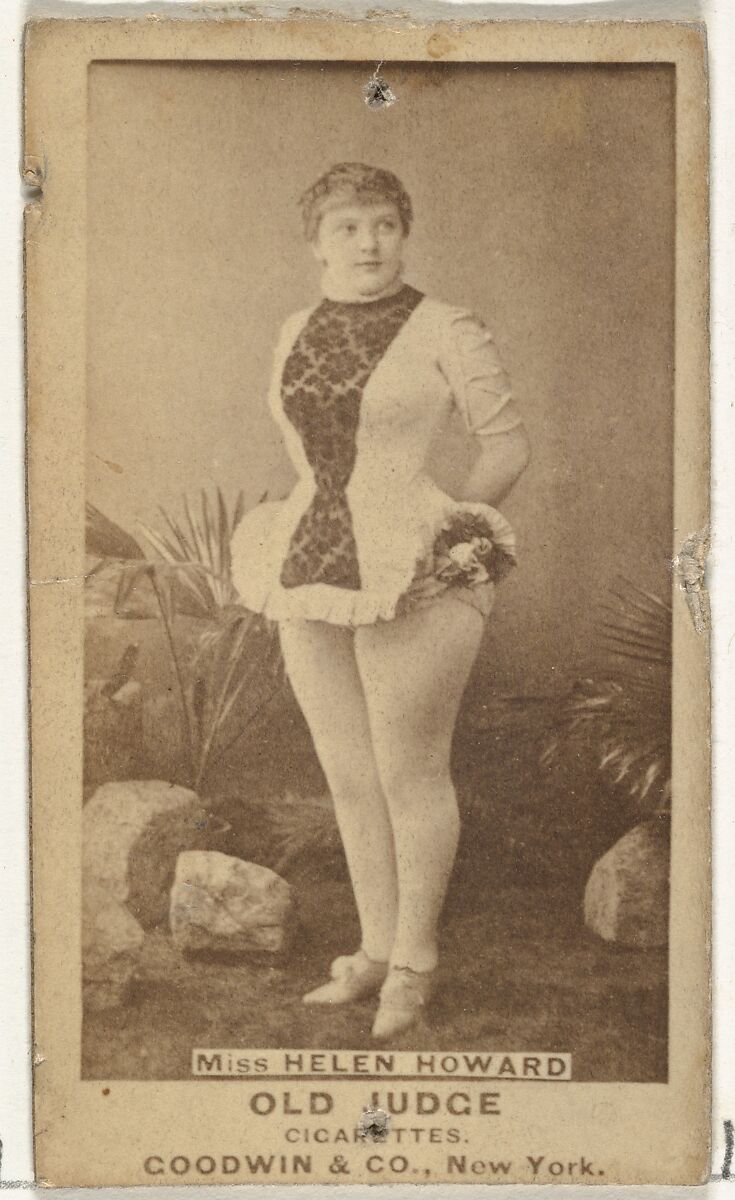 Miss Helen Howard, from the Actors and Actresses series (N171) for Old Judge Cigarettes, Issued by Goodwin &amp; Company, Albumen photograph 