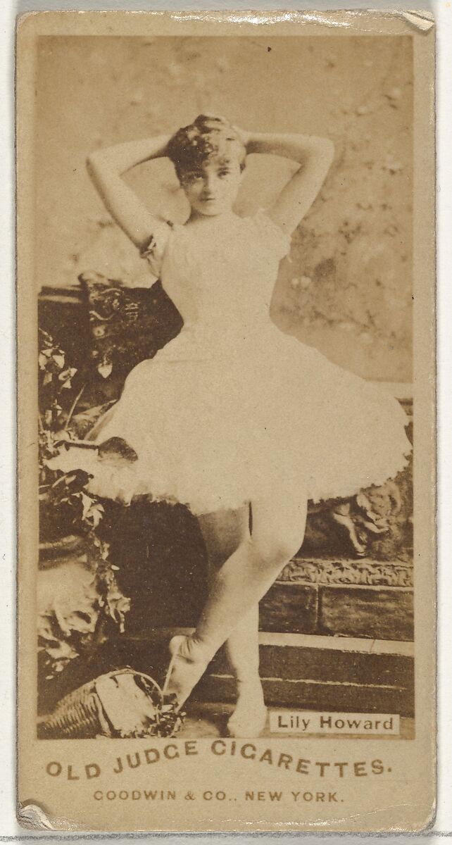 Lily Howard, from the Actors and Actresses series (N171) for Old Judge Cigarettes, Issued by Goodwin &amp; Company, Albumen photograph 