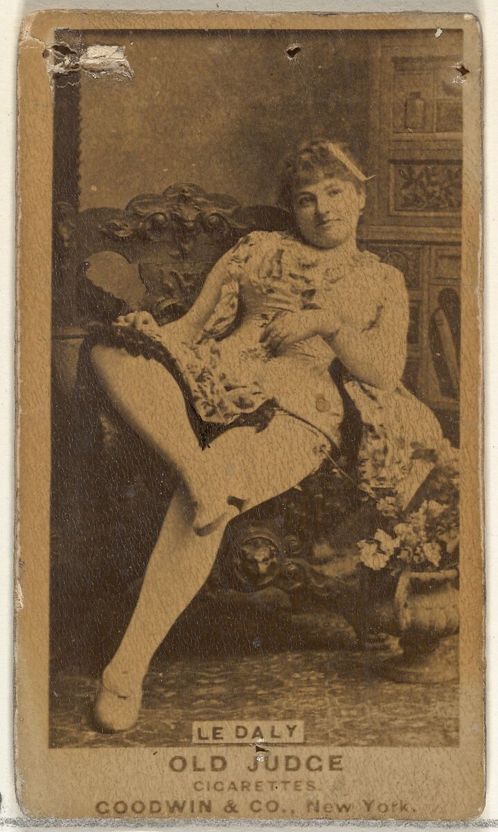 Le Daly, from the Actors and Actresses series (N171) for Old Judge Cigarettes, Issued by Goodwin &amp; Company, Albumen photograph 