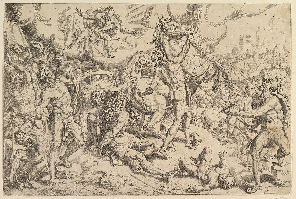 The Conversion of Saul, After Maarten van Heemskerck (Netherlandish, Heemskerck 1498–1574 Haarlem), Etching 