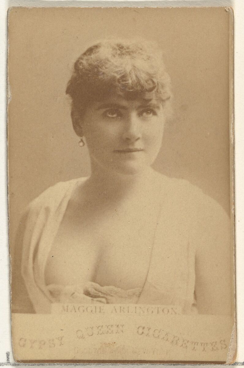 Maggie Arlington, from the Actors and Actresses series (N171) for Gypsy Queen Cigarettes, Issued by Goodwin &amp; Company, Albumen photograph 