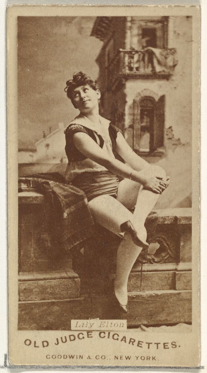 Lily Elton, from the Actors and Actresses series (N171) for Old Judge Cigarettes, Issued by Goodwin &amp; Company, Albumen photograph 