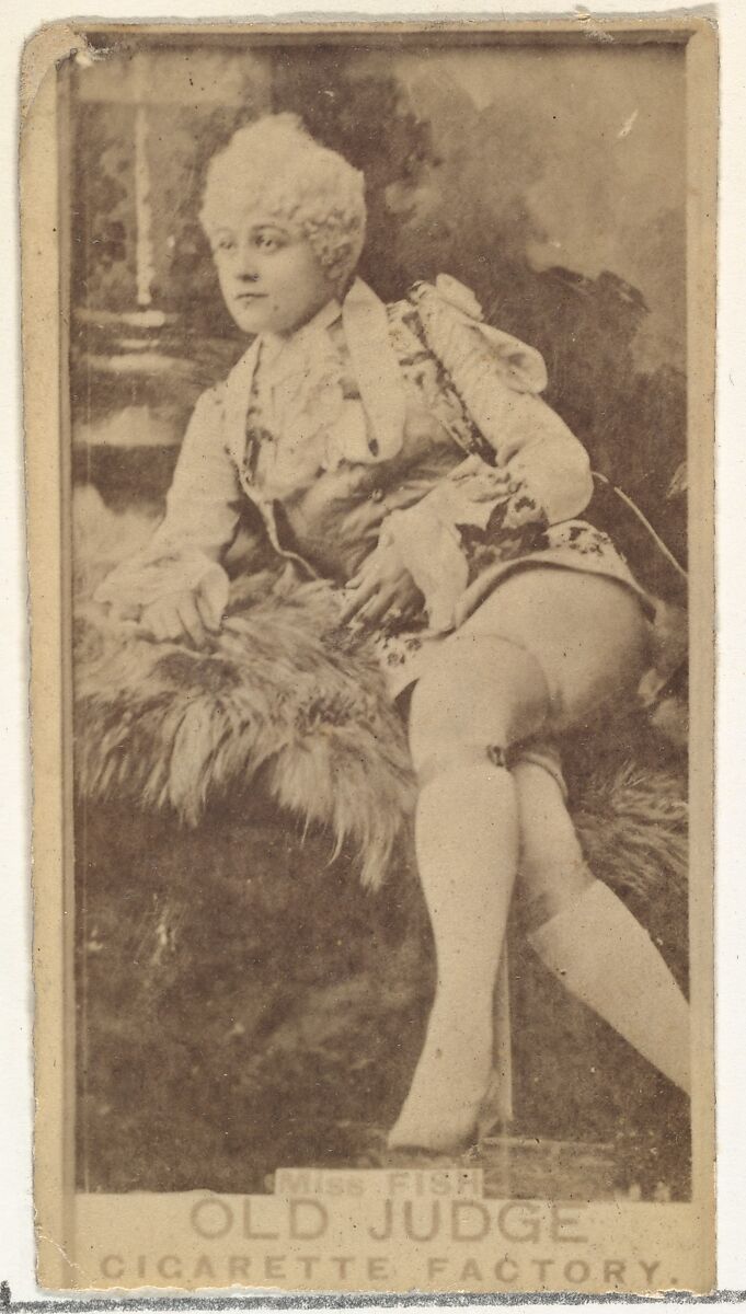 Miss Fish, from the Actors and Actresses series (N171) for Old Judge Cigarettes, Issued by Goodwin &amp; Company, Albumen photograph 