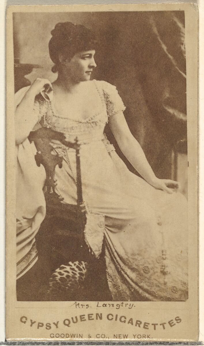 Issued by Goodwin & Company - Mrs. Langtry, from the Actors and Actresses  series (N171) for Gypsy Queen Cigarettes