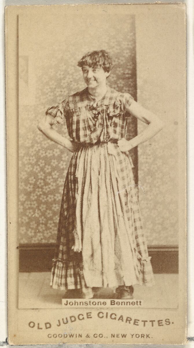 Johnstone Bennett, from the Actors and Actresses series (N171) for Old Judge Cigarettes, Issued by Goodwin &amp; Company, Albumen photograph 