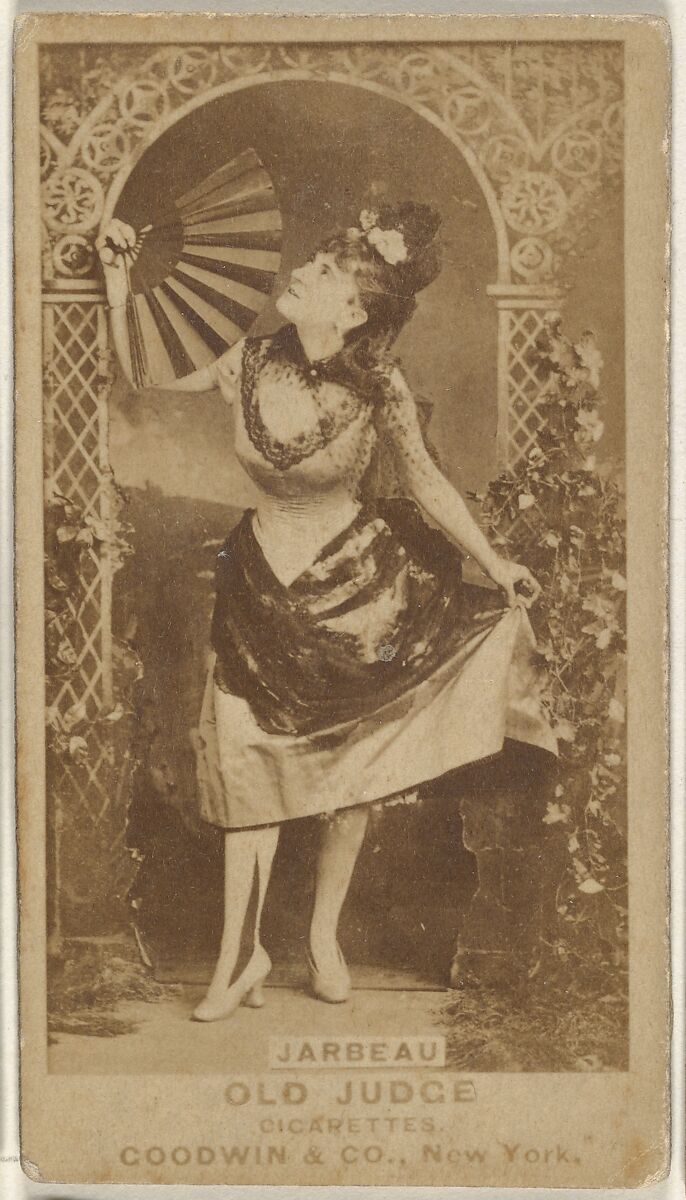 (Vernona) Jarbeau, from the Actors and Actresses series (N171) for Old Judge Cigarettes, Issued by Goodwin &amp; Company, Albumen photograph 