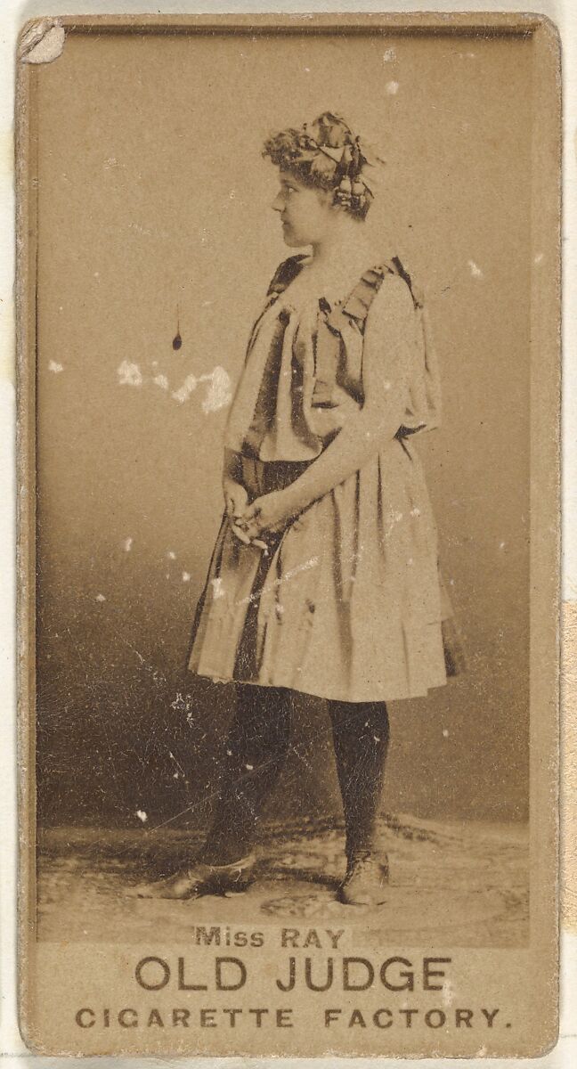 Miss Ray, from the Actors and Actresses series (N171) for Old Judge Cigarettes, Issued by Goodwin &amp; Company, Albumen photograph 