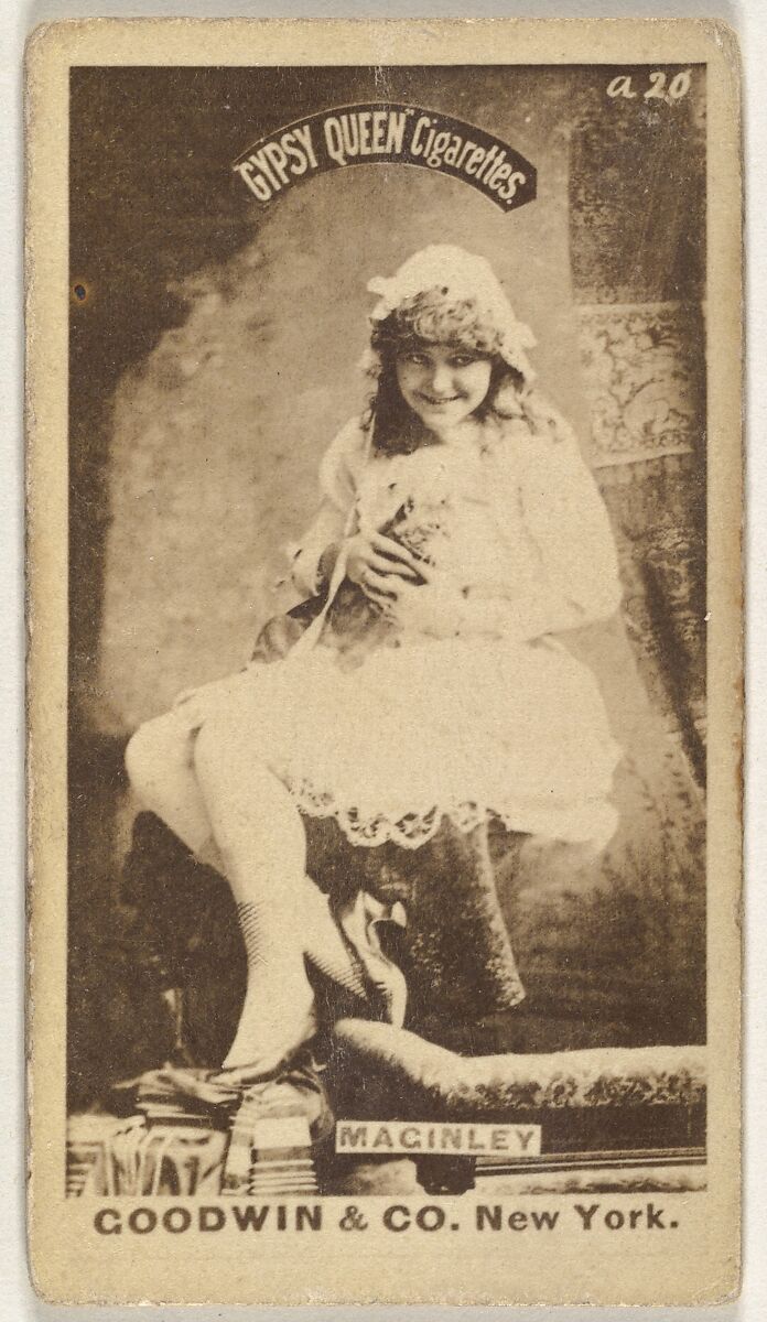 Maginley, from the Actors and Actresses series (N171) for Gypsy Queen Cigarettes, Issued by Goodwin &amp; Company, Albumen photograph 