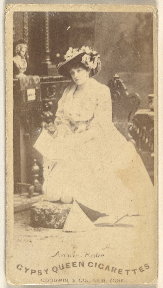 Annie Robe, from the Actors and Actresses series (N171) for Gypsy Queen Cigarettes, Issued by Goodwin &amp; Company, Albumen photograph 