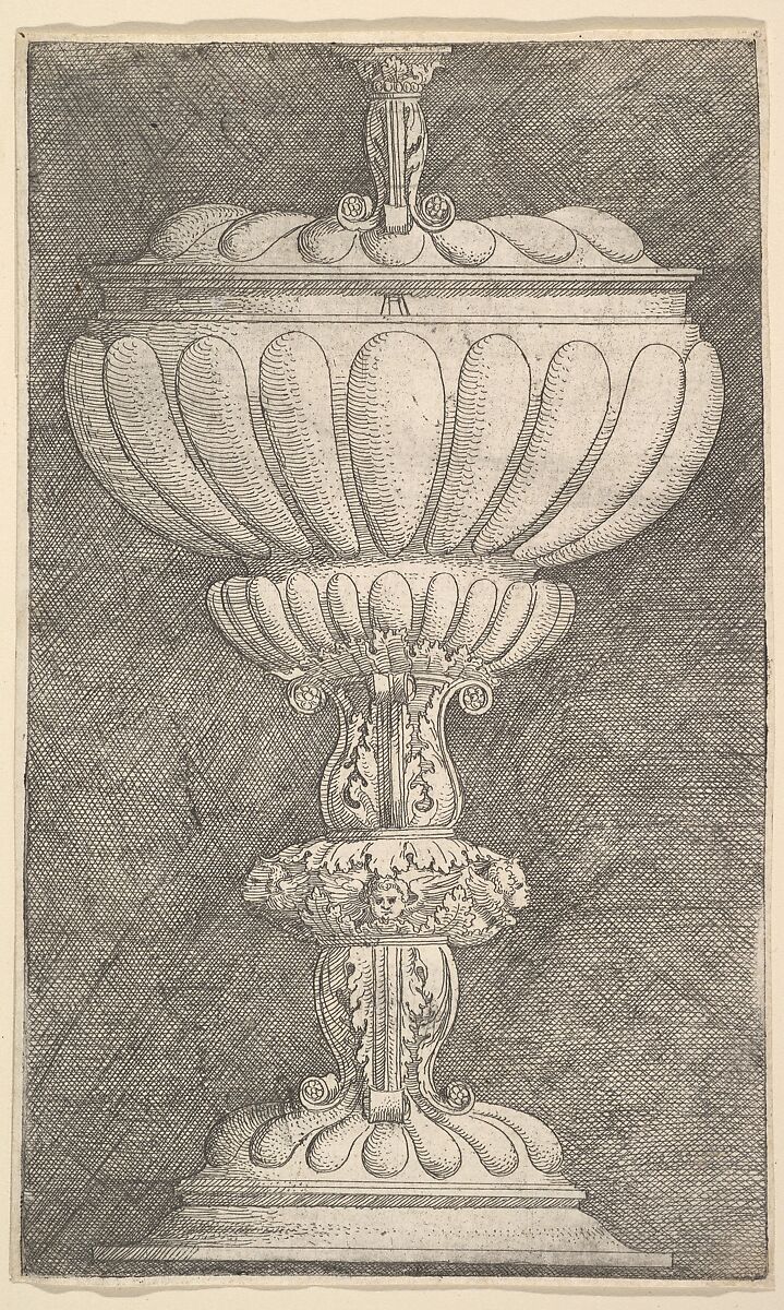 Design for a Covered Goblet, Albrecht Altdorfer (German, Regensburg ca. 1480–1538 Regensburg), Etching 