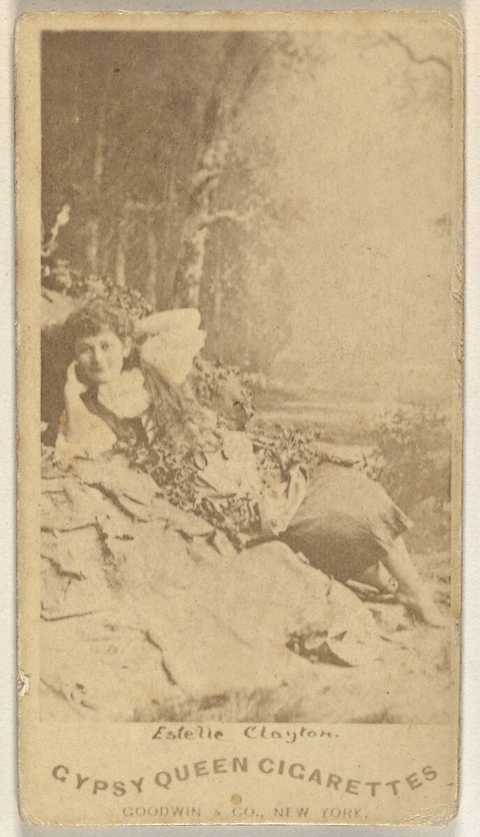 Estelle Clayton, from the Actors and Actresses series (N171) for Gypsy Queen Cigarettes, Issued by Goodwin &amp; Company, Albumen photograph 
