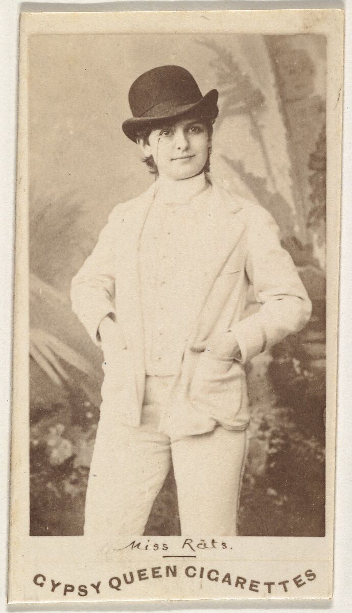 Miss Rats, from the Actors and Actresses series (N171) for Gypsy Queen Cigarettes, Issued by Goodwin &amp; Company, Albumen photograph 