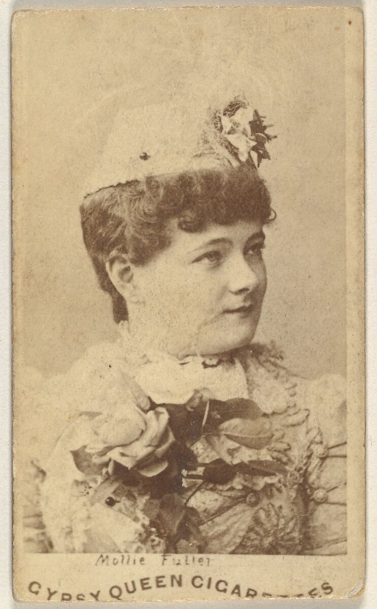 Mollie Fuller, from the Actors and Actresses series (N171) for Gypsy Queen Cigarettes, Issued by Goodwin &amp; Company, Albumen photograph 