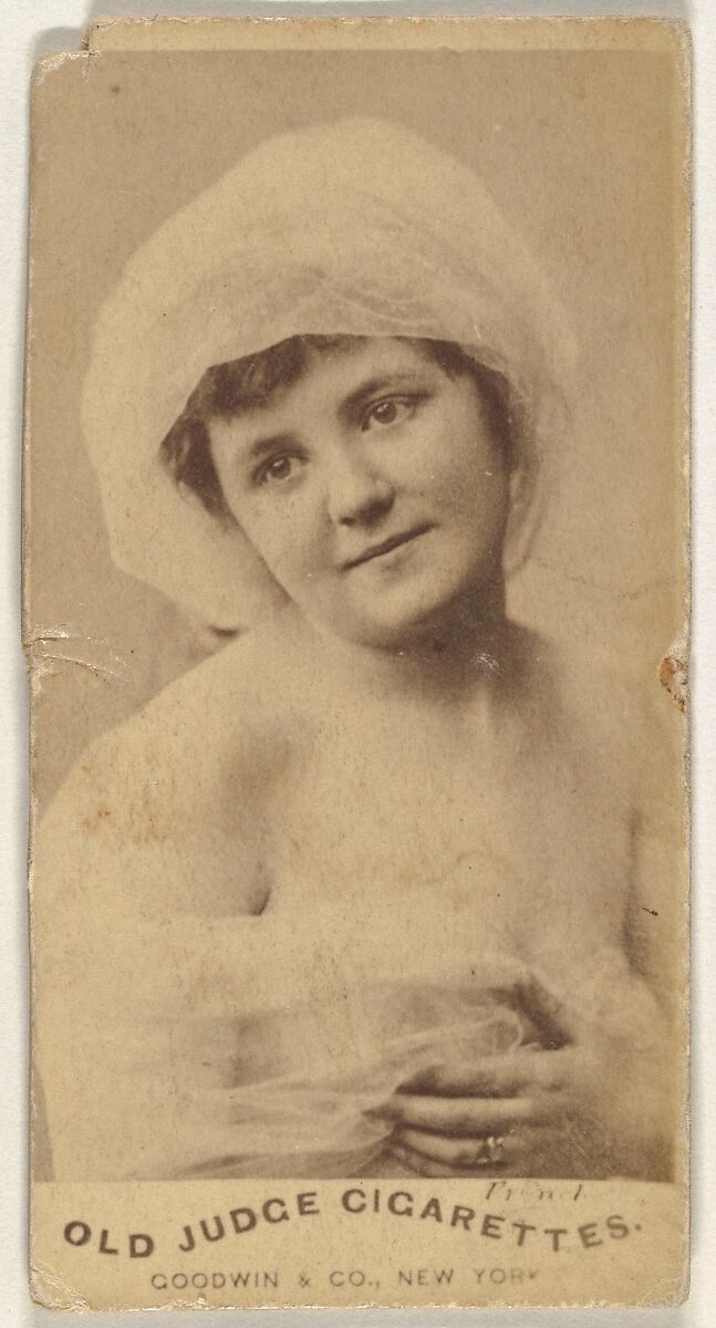 From the Actors and Actresses series (N171) for Old Judge Cigarettes, Issued by Goodwin &amp; Company, Albumen photograph 