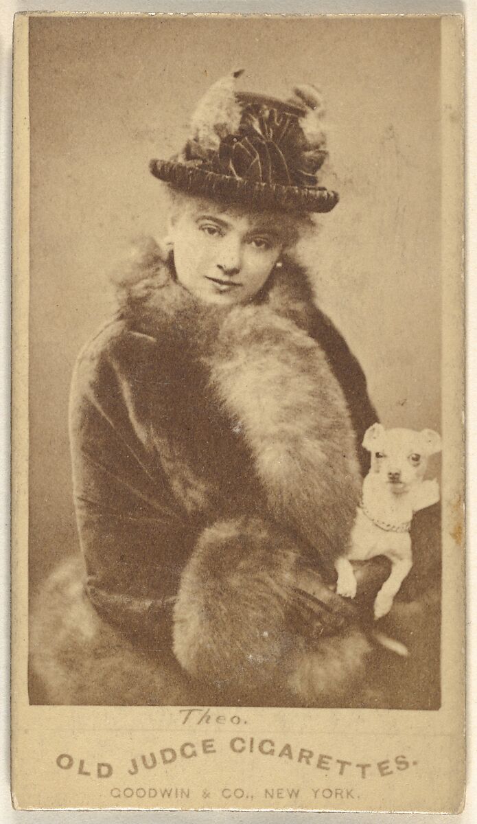 Theo, from the Actors and Actresses series (N171) for Old Judge Cigarettes, Issued by Goodwin &amp; Company, Albumen photograph 