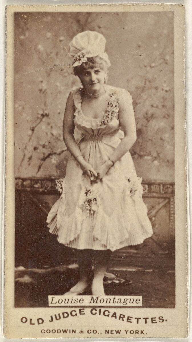 Louise Montague, from the Actors and Actresses series (N171) for Old Judge Cigarettes, Issued by Goodwin &amp; Company, Albumen photograph 