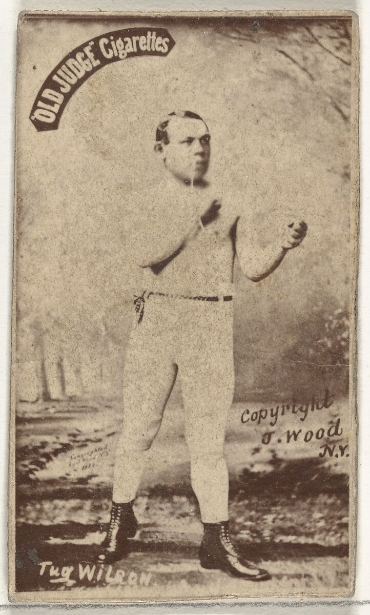 Tug Wilson, from the Celebrities and Prizefighters series (N174) for Old Judge Cigarettes, Issued by Goodwin &amp; Company, Albumen photograph 