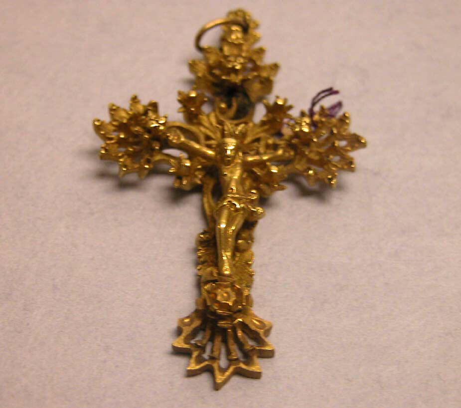 Pendant, Gold, rhinestones, Philippines 