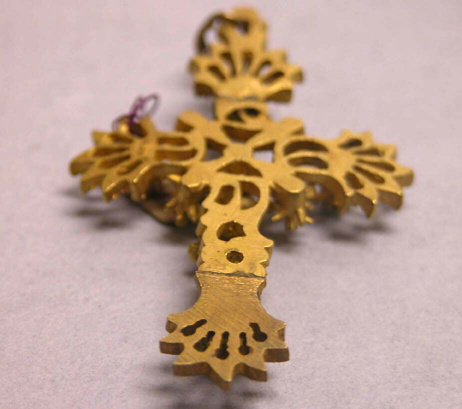 Pendant, Gold, rhinestones, Philippines