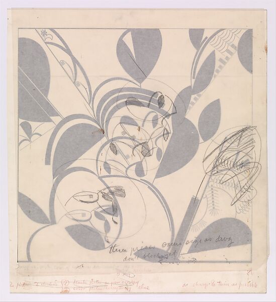 Design for Cover of Catalogue of Exhibition of Industrial Arts, 1929, William Addison Dwiggins (American, Martinsville, Ohio 1880–1956 Hingham, Massachusetts), Drawing: pen and black ink; overlay: graphite 
