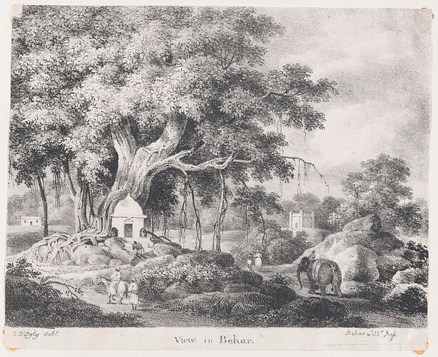 View in Behar, in an Anglo-Indian Album associated with Sir Charles D'Oyly