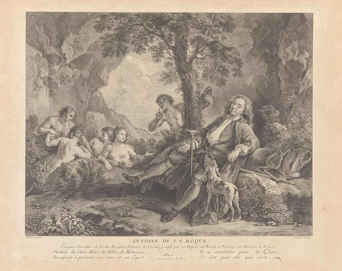 L'Oeuvre D'Antoine Watteau Pientre du Roy en son Academie Roïale de Peinture et Sculpture Gravé d'après ses Tableaux & Desseins originaux...par les Soins de M. de Jullienne, Volume I, After Antoine Watteau (French, Valenciennes 1684–1721 Nogent-sur-Marne), Engraving
