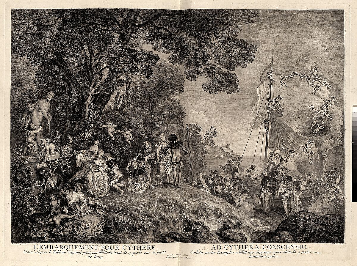 L'Oeuvre D'Antoine Watteau Pientre du Roy en son Academie Roïale de Peinture et Sculpture Gravé d'après ses Tableaux & Desseins originaux...par les Soins de M. de Jullienne, Volume I, After Antoine Watteau (French, Valenciennes 1684–1721 Nogent-sur-Marne), Engraving