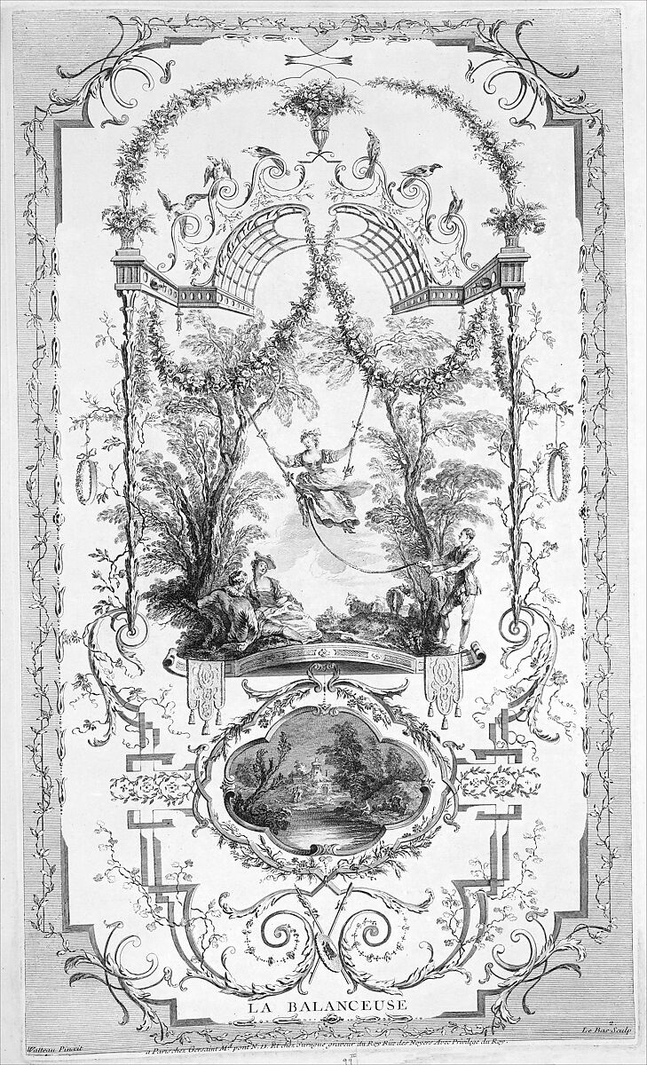 L'Oeuvre D'Antoine Watteau Pientre du Roy en son Academie Roïale de Peinture et Sculpture Gravé d'après ses Tableaux & Desseins originaux...par les Soins de M. de Jullienne, Volume III, After Antoine Watteau (French, Valenciennes 1684–1721 Nogent-sur-Marne), Engraving