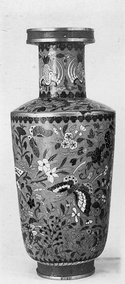 Vase, Cloisonné enamel, copper, China 