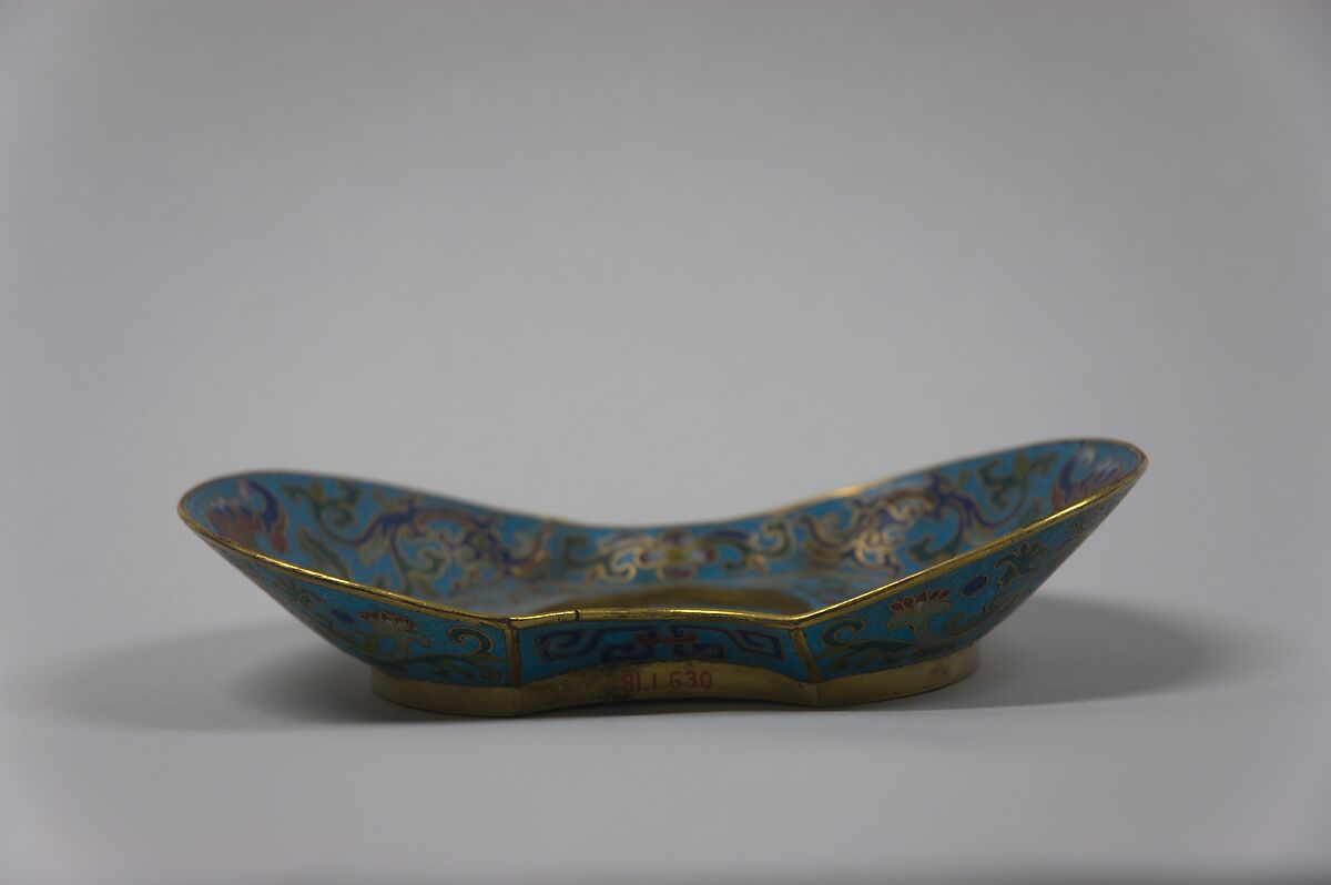 Tray, Cloisonné enamel, China