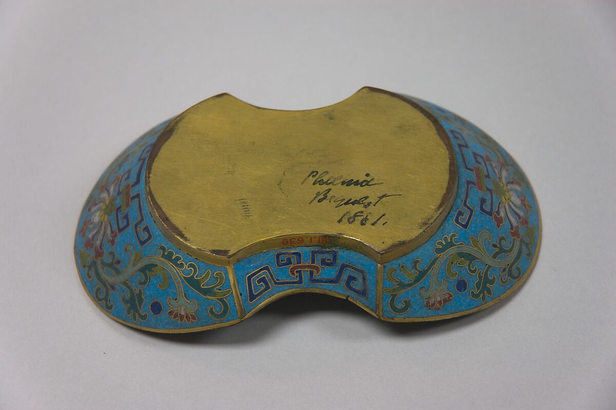 Tray, Cloisonné enamel, China