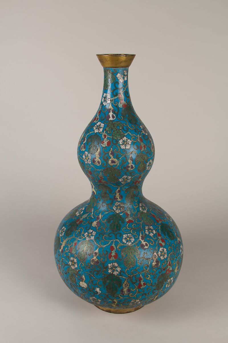 Vase (one of a pair), Cloisonné enamel, China