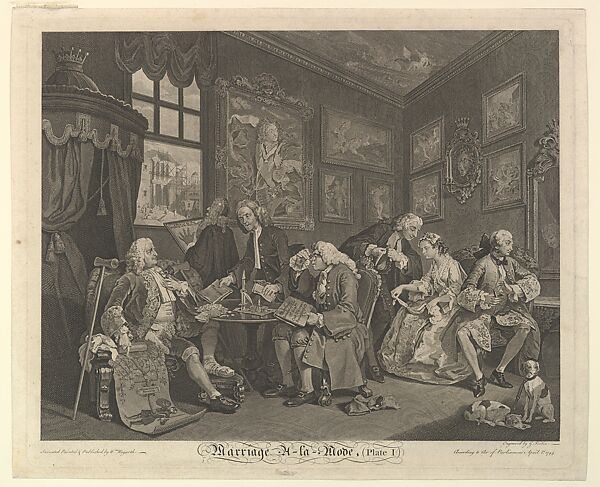 Marriage A-la-Mode, Plate I